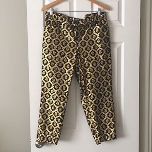 Gold Foil Black Pants